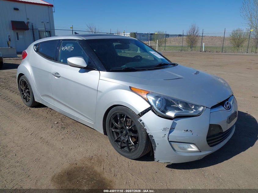 2012 Hyundai Veloster VIN KMHTC6AD2CU030697 IAAI salvage auction — LEFT REAR, Salvage (North Dakota), sold $450 on 2026-07-09 (photo 1)