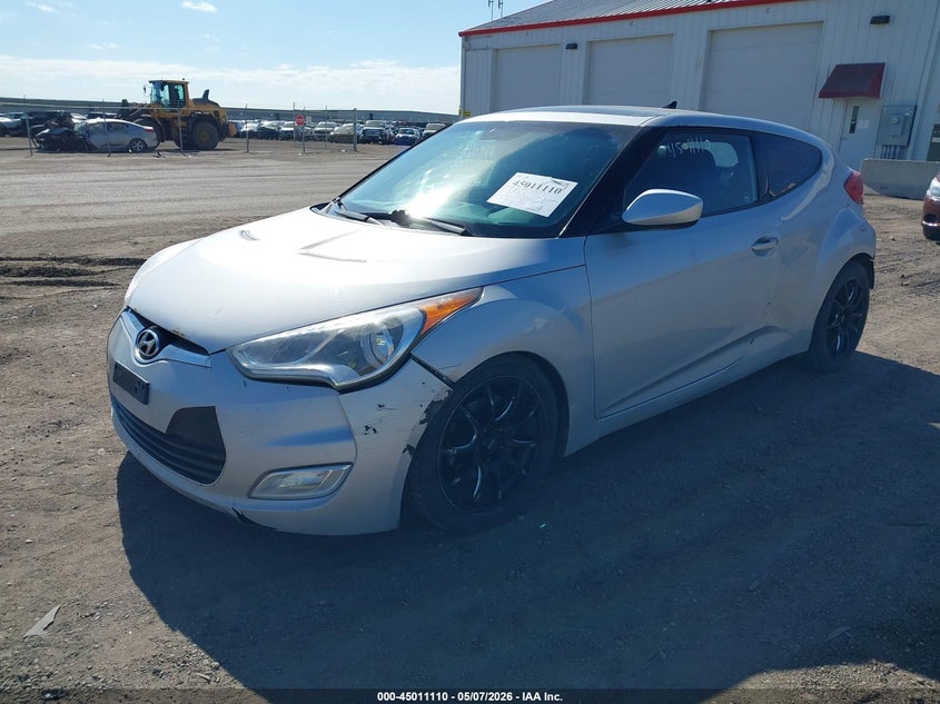 2012 Hyundai Veloster VIN KMHTC6AD2CU030697 IAAI salvage auction — LEFT REAR, Salvage (North Dakota), sold $450 on 2026-07-09 (photo 2)