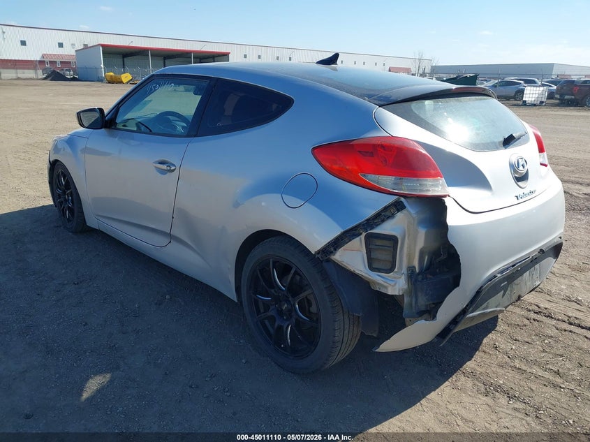 2012 Hyundai Veloster VIN KMHTC6AD2CU030697 IAAI salvage auction — LEFT REAR, Salvage (North Dakota), sold $450 on 2026-07-09 (photo 3)