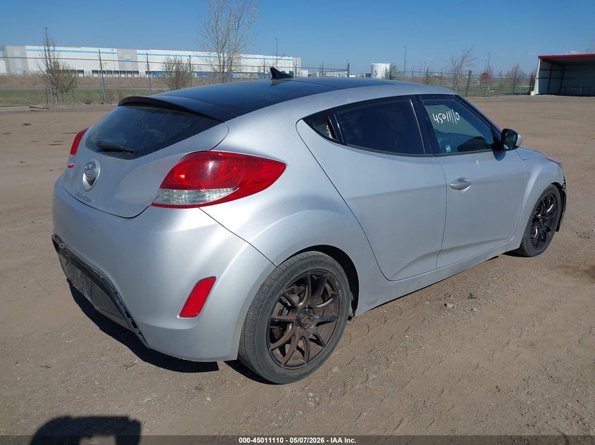 2012 Hyundai Veloster VIN KMHTC6AD2CU030697 IAAI salvage auction — LEFT REAR, Salvage (North Dakota), sold $450 on 2026-07-09 (photo 4)