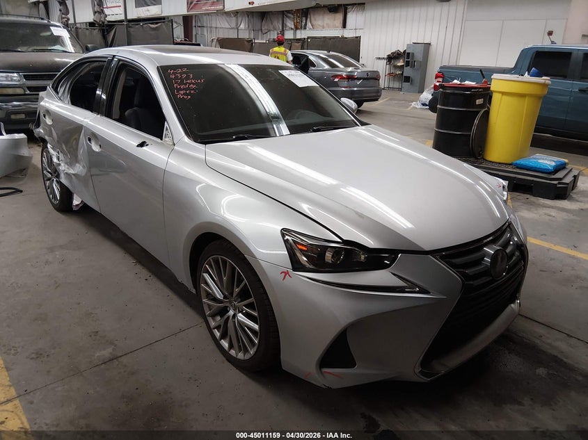 2017 Lexus Is VIN JTHBA1D25H5051093 IAAI salvage auction — REAR END, Salvage (Arizona), sold $6,550 on 2026-07-28 (photo 1)