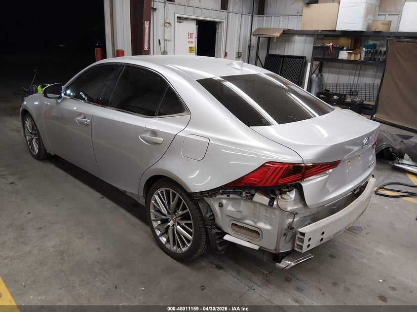 2017 Lexus Is VIN JTHBA1D25H5051093 IAAI salvage auction — REAR END, Salvage (Arizona), sold $6,550 on 2026-07-28 (photo 3)