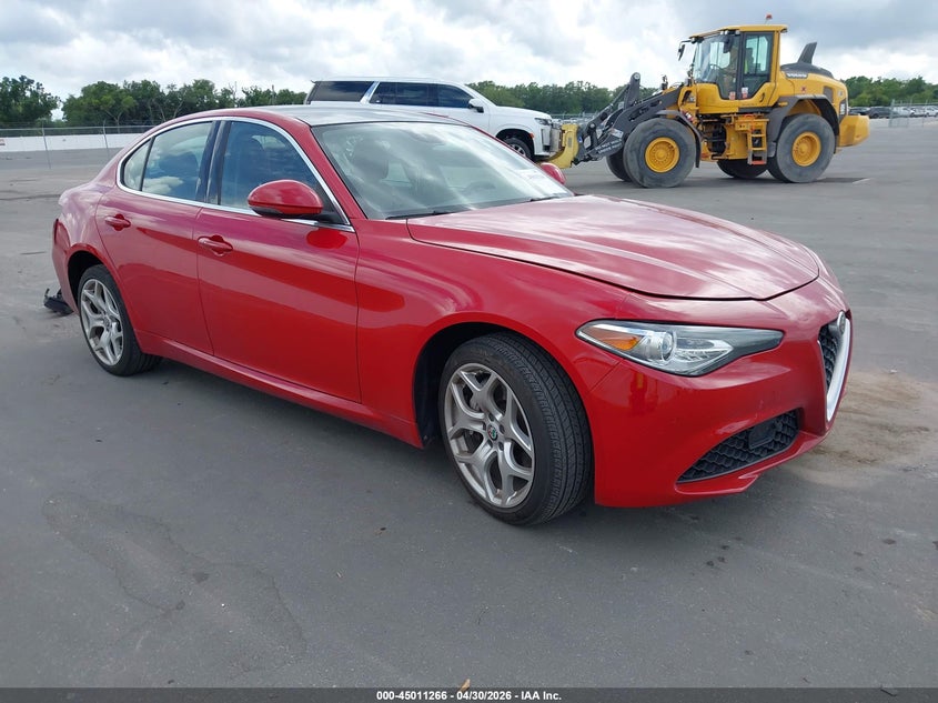 2021 Alfa romeo Giulia VIN ZARFANBN4M7645668 IAAI salvage auction — REAR END, Certificate Of Destruction (Florida), sold $5,300 on 2026-07-10 (photo 1)