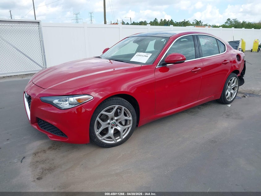 2021 Alfa romeo Giulia VIN ZARFANBN4M7645668 IAAI salvage auction — REAR END, Certificate Of Destruction (Florida), sold $5,300 on 2026-07-10 (photo 2)