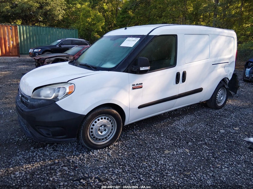 2015 Ram Promaster city VIN ZFBERFAT5F6979188 IAAI salvage auction — FRONT & REAR, Salvage (South Carolina), sold $1,600 on 2026-07-07 (photo 2)