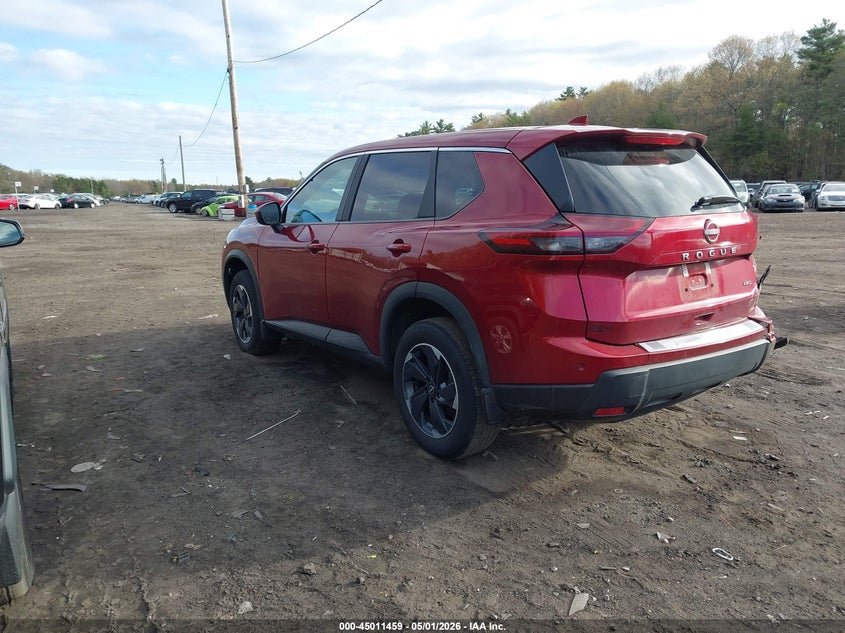 2025 Nissan Rogue VIN 5N1BT3BB4SC858360 IAAI salvage auction — RIGHT REAR, Salvage (Massachusetts), sold $9,500 on 2026-07-28 (photo 3)