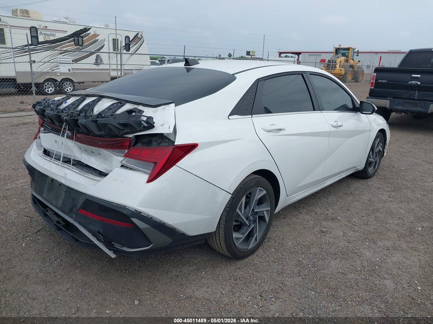 2025 Hyundai Elantra VIN KMHLS4DG2SU953029 IAAI salvage auction — FRONT & REAR, Original (Texas), sold $8,000 on 2026-07-21 (photo 4)