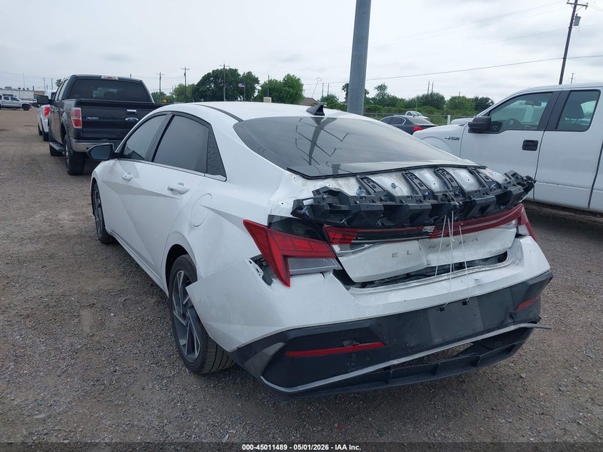 2025 Hyundai Elantra VIN KMHLS4DG2SU953029 IAAI salvage auction — FRONT & REAR, Original (Texas), sold $8,000 on 2026-07-21 (photo 6)