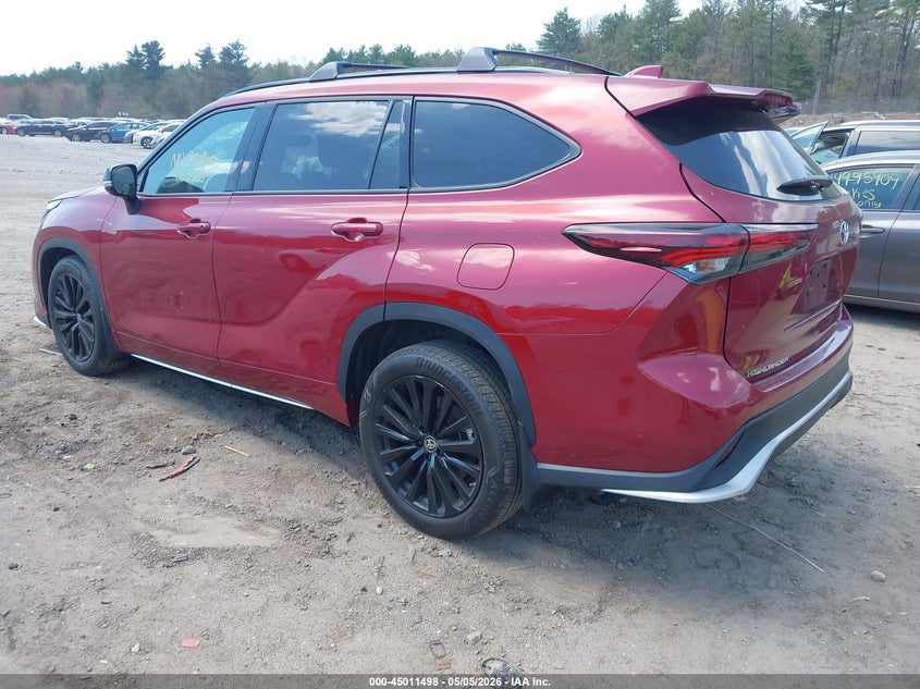 2024 Toyota Highlander VIN 5TDKDRBH1RS565498 IAAI salvage auction — RIGHT FRONT, Salvage (Massachusetts), sold $16,600 on 2026-07-24 (photo 3)
