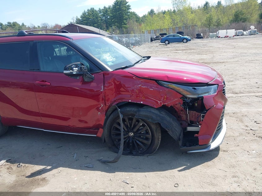 2024 Toyota Highlander VIN 5TDKDRBH1RS565498 IAAI salvage auction — RIGHT FRONT, Salvage (Massachusetts), sold $16,600 on 2026-07-24 (photo 6)