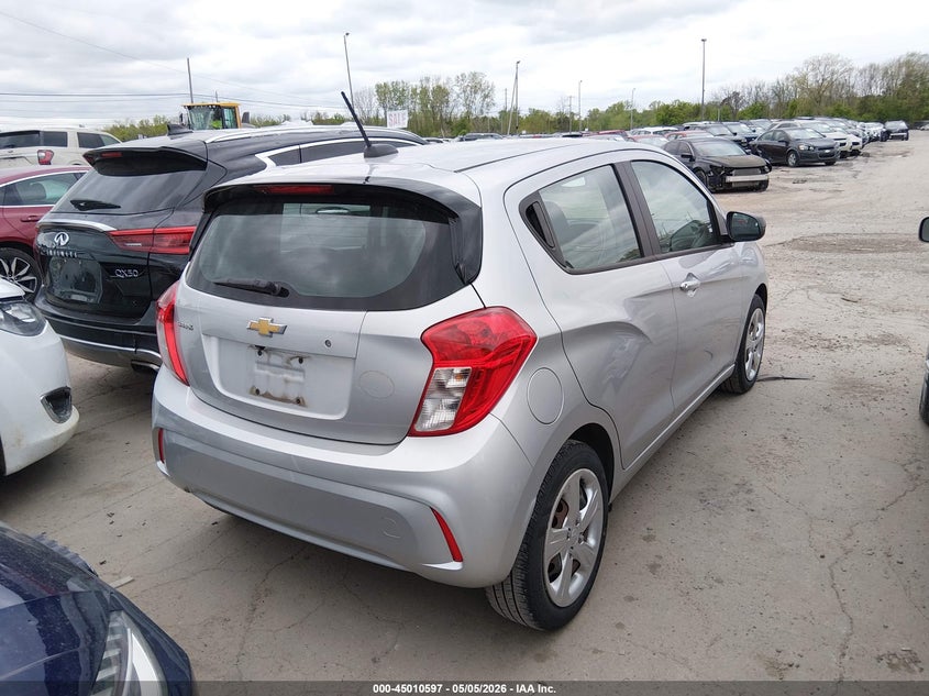 2021 Chevrolet Spark VIN KL8CB6SA2MC703192 IAAI salvage auction — HAIL, Salvage (Ohio), sold $3,250 on 2026-07-07 (photo 4)