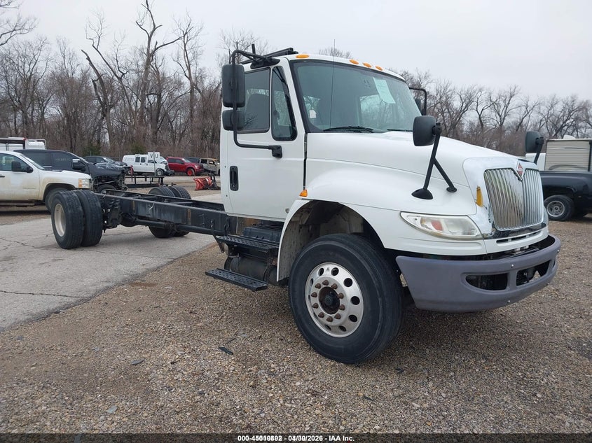2019 International Durastar 4300 VIN 1HTMMMMN6KH199775 IAAI salvage auction — FRONT END, Clear (Indiana), sold $5,200 on 2026-07-29 (photo 1)