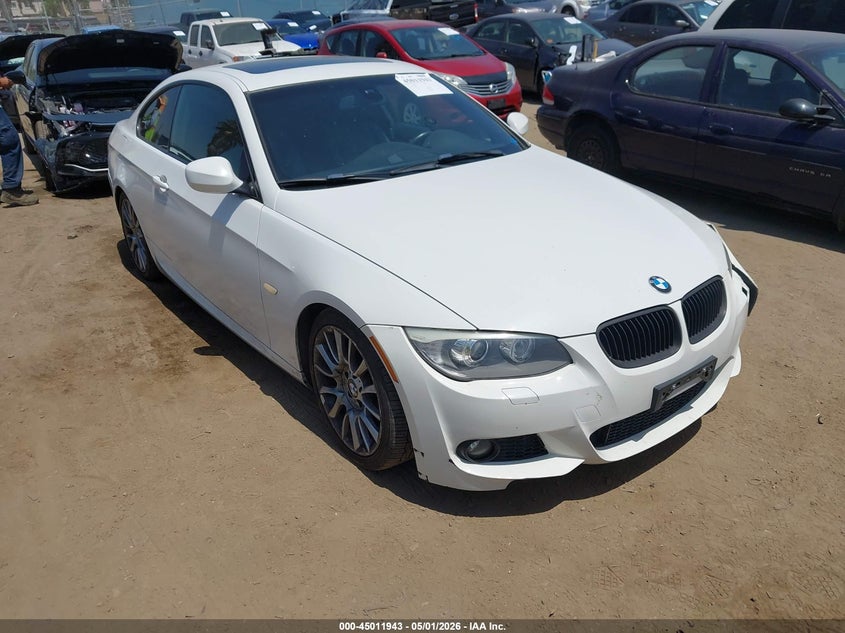 2012 BMW 3er VIN WBAKE5C59CJ106201 IAAI salvage auction — LEFT FRONT, Salvage (California), sold $1,750 on 2026-07-15 (photo 1)