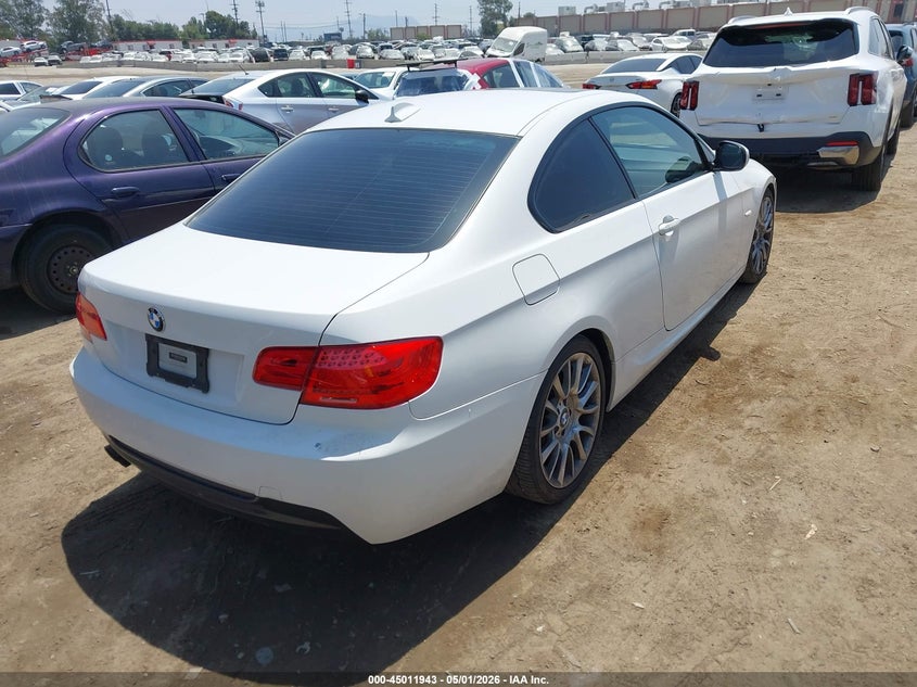 2012 BMW 3er VIN WBAKE5C59CJ106201 IAAI salvage auction — LEFT FRONT, Salvage (California), sold $1,750 on 2026-07-15 (photo 4)