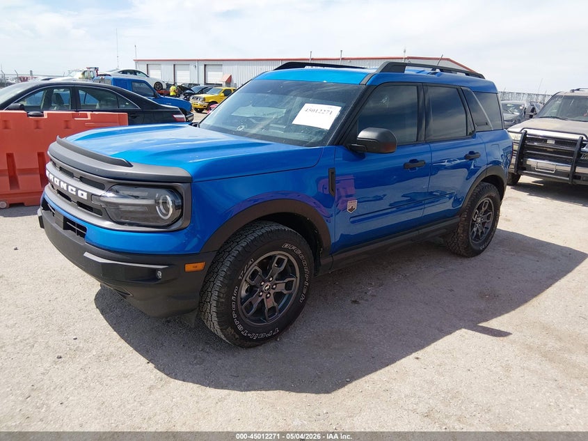 2022 Ford Bronco sport VIN 3FMCR9B62NRD16236 IAAI salvage auction — HAIL, Salvage Title, sold $10,750 on 2026-09-18 (photo 2)