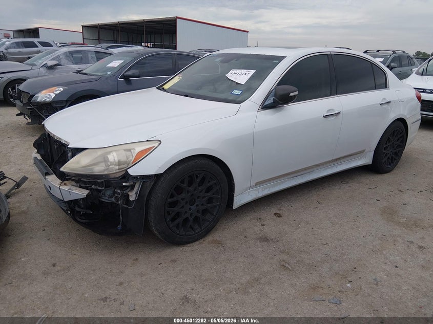2013 Hyundai Genesis VIN KMHGC4DD0DU249306 IAAI salvage auction — FRONT END, Original (Texas), sold $25 on 2026-07-28 (photo 2)