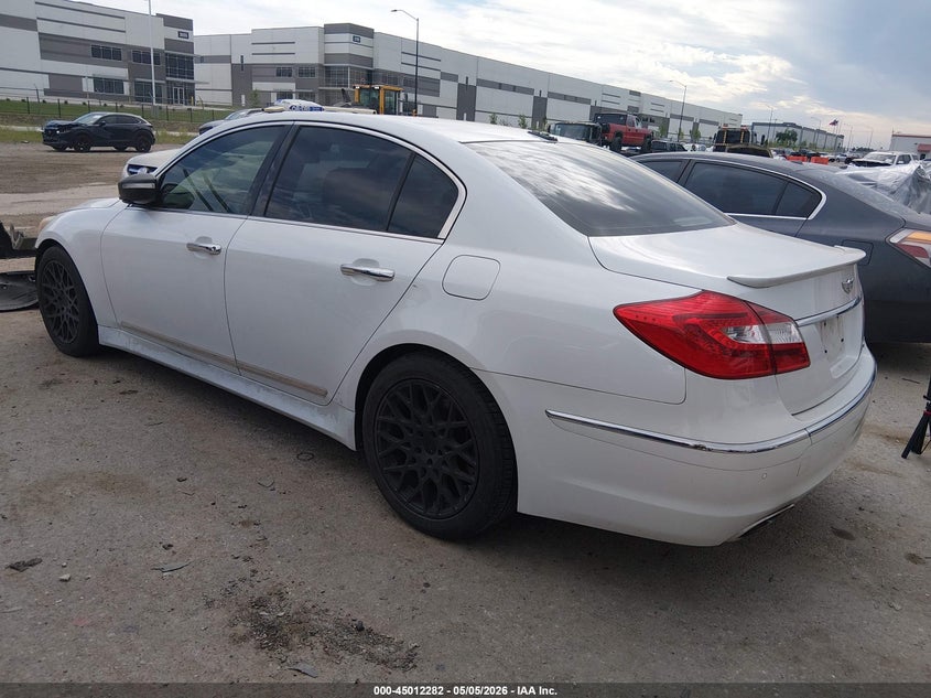 2013 Hyundai Genesis VIN KMHGC4DD0DU249306 IAAI salvage auction — FRONT END, Original (Texas), sold $25 on 2026-07-28 (photo 3)