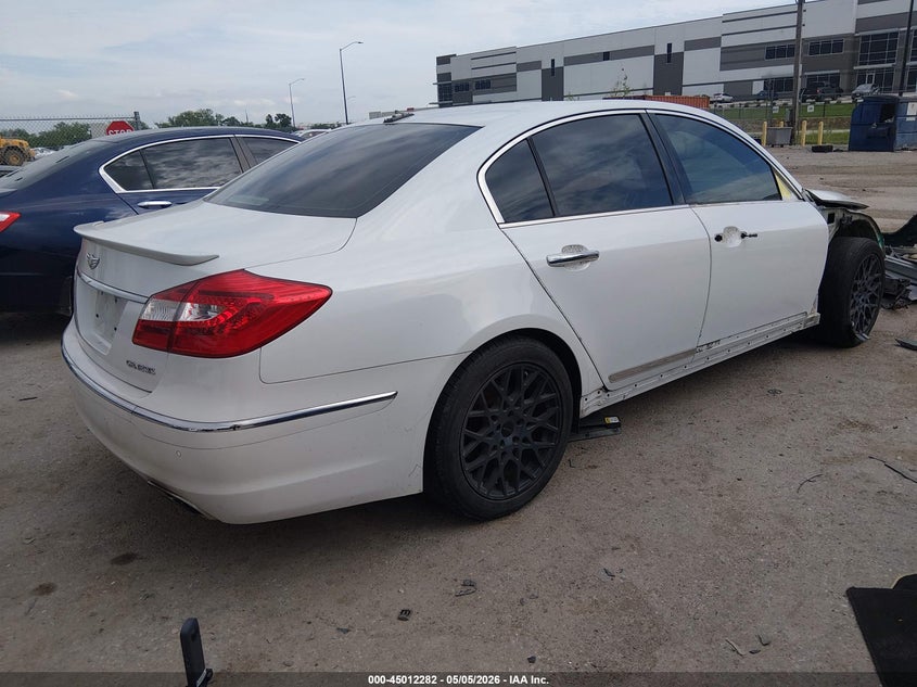 2013 Hyundai Genesis VIN KMHGC4DD0DU249306 IAAI salvage auction — FRONT END, Original (Texas), sold $25 on 2026-07-28 (photo 4)
