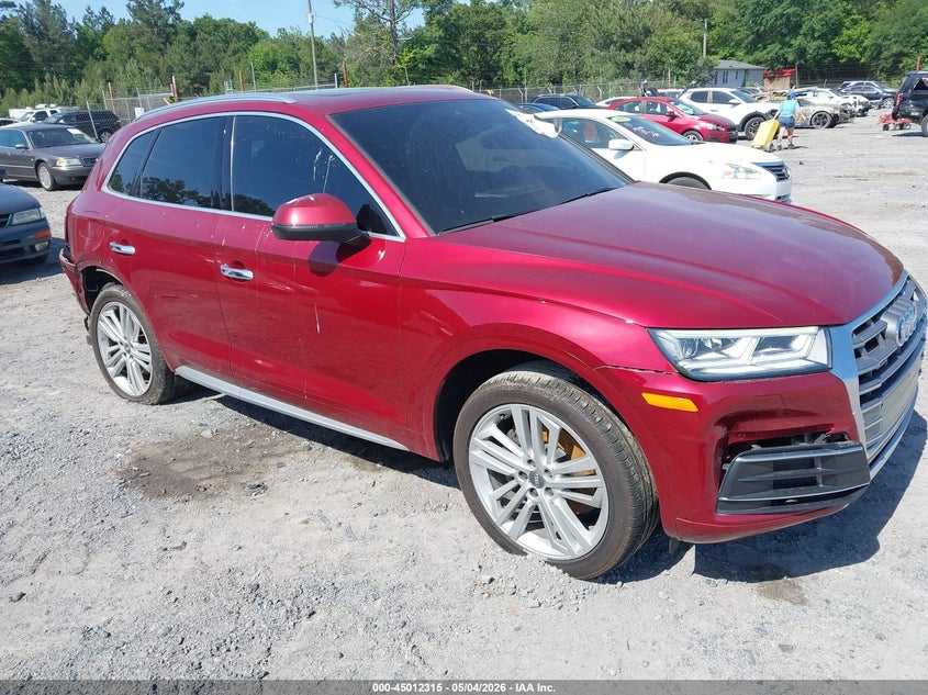 2018 Audi Q5 VIN WA1BNAFY5J2098066 IAAI salvage auction — RIGHT FRONT, Salvage (Idaho), sold $7,075 on 2026-08-01 (photo 1)