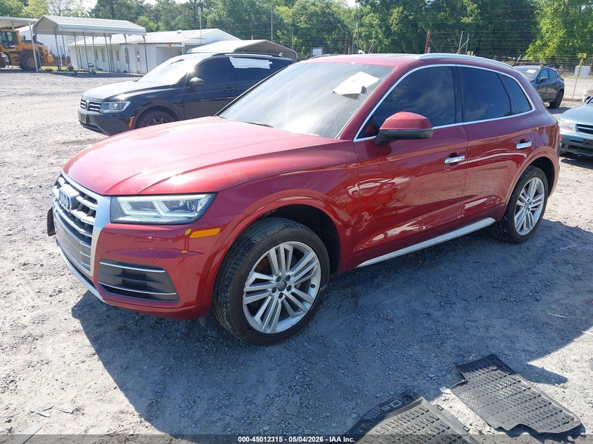 2018 Audi Q5 VIN WA1BNAFY5J2098066 IAAI salvage auction — RIGHT FRONT, Salvage (Idaho), sold $7,075 on 2026-08-01 (photo 2)