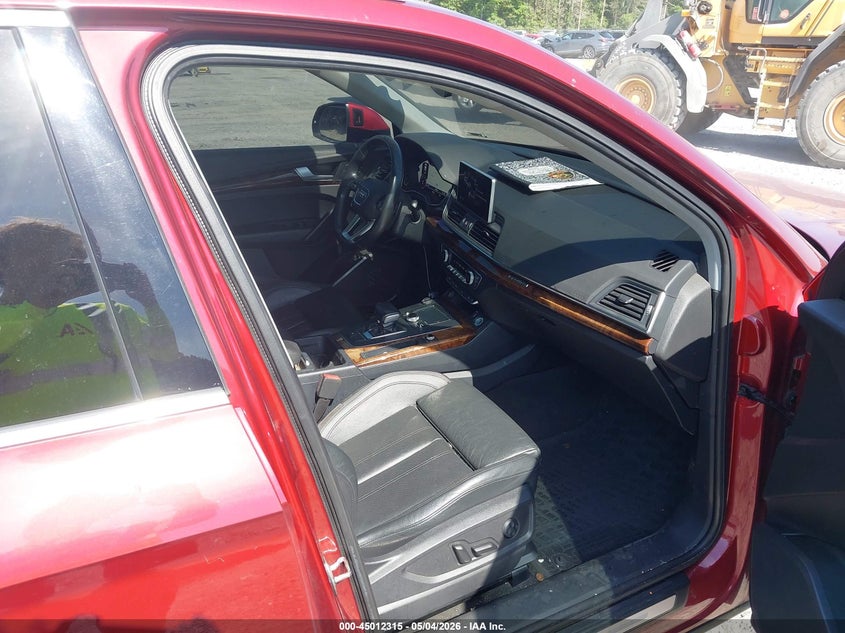 2018 Audi Q5 VIN WA1BNAFY5J2098066 IAAI salvage auction — RIGHT FRONT, Salvage (Idaho), sold $7,075 on 2026-08-01 (photo 5)