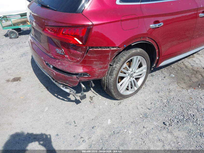 2018 Audi Q5 VIN WA1BNAFY5J2098066 IAAI salvage auction — RIGHT FRONT, Salvage (Idaho), sold $7,075 on 2026-08-01 (photo 6)