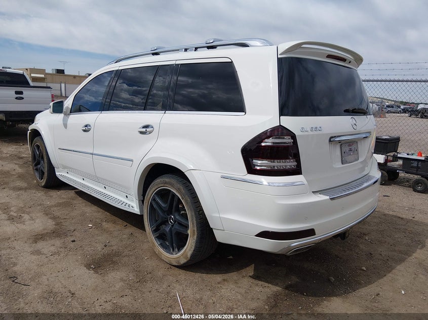 2012 Mercedes-benz Gl-klasse VIN 4JGBF8GE0CA767090 IAAI salvage auction — HAIL, Salvage (Kansas), sold $3,350 on 2026-07-17 (photo 3)