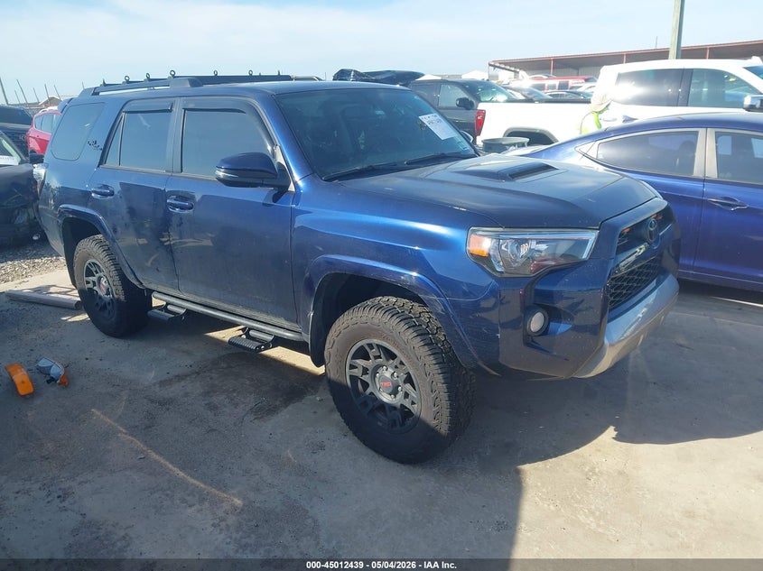2019 Toyota 4runner VIN JTEBU5JR8K5702771 IAAI salvage auction — LEFT SIDE, Original (Texas), sold $12,200 on 2026-07-28 (photo 1)