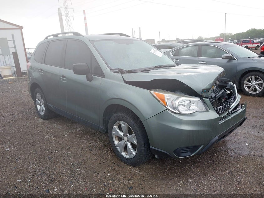2015 Subaru Forester VIN JF2SJABC1FH575688 IAAI salvage auction — FRONT END, Clear (Indiana), sold $575 on 2026-07-29 (photo 1)