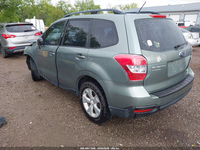 2015 Subaru Forester VIN JF2SJABC1FH575688 IAAI salvage auction — FRONT END, Clear (Indiana), sold $575 on 2026-07-29 (photo 3)