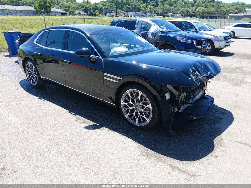 2023 Genesis G90 VIN KMTFC4SD6PU026082 IAAI salvage auction — FRONT END, Salvage (Missouri), sold $19,000 on 2026-07-14 (photo 1)