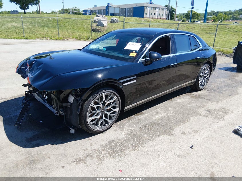 2023 Genesis G90 VIN KMTFC4SD6PU026082 IAAI salvage auction — FRONT END, Salvage (Missouri), sold $19,000 on 2026-07-14 (photo 2)