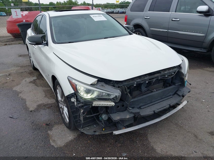 2020 Infiniti Q50 VIN JN1EV7AP5LM206085 IAAI salvage auction — FRONT END, Salvage (Oregon), sold $4,200 on 2026-08-21 (photo 1)