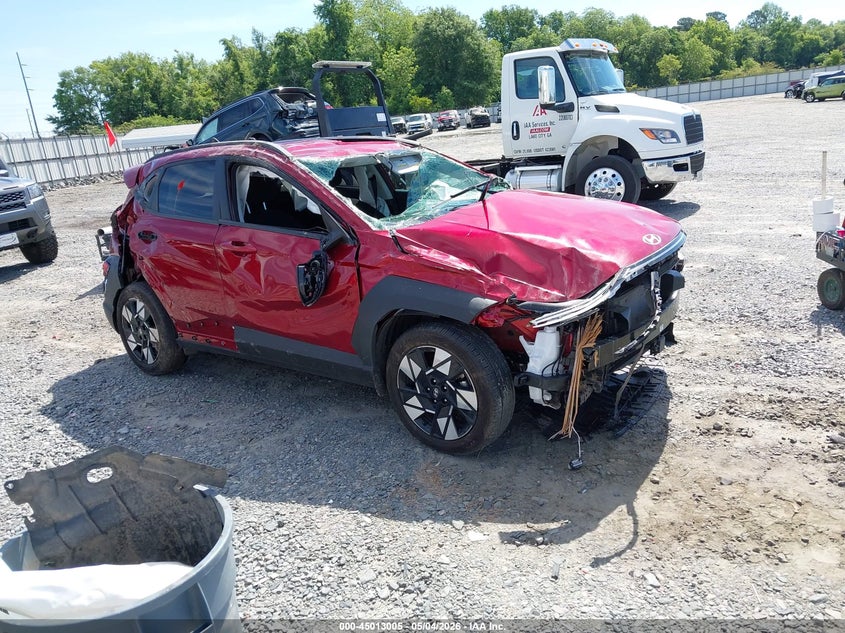 2025 Hyundai Kona VIN KM8HC3AB3SU204973 IAAI salvage auction — ALL OVER, Salvage (Georgia), sold $1,800 on 2026-07-09 (photo 1)