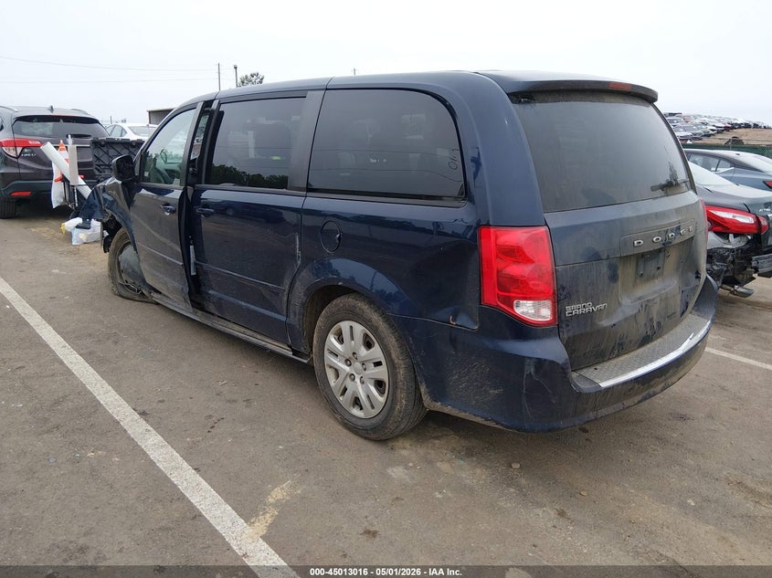 2016 Dodge Caravan VIN 2C4RDGBGXGR105675 IAAI salvage auction — LEFT FRONT, Salvage (Mississippi), sold $25 on 2026-10-01 (photo 3)