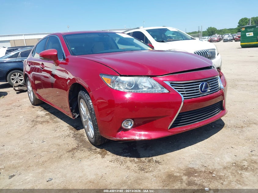 2013 Lexus ES VIN JTHBW1GG1D2037051 IAAI salvage auction — LEFT FRONT, Clear (Oklahoma), sold $4,050 on 2026-07-29 (photo 1)