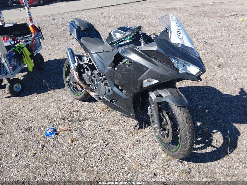 2023 Kawasaki Ninja VIN JKAEXKH1XPDAP5296 IAAI salvage auction — FRONT END, Salvage (Utah), sold $1,050 on 2026-07-08 (photo 1)