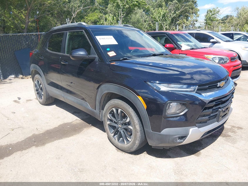 2021 Chevrolet Trailblazer VIN KL79MPS29MB017020 IAAI salvage auction — HAIL, Salvage (Kansas), sold $5,950 on 2026-07-08 (photo 1)