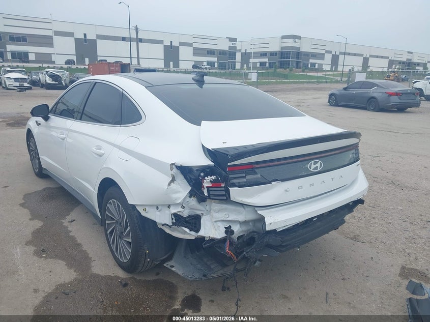 2025 Hyundai Sonata VIN KMHL54JJ3SA130120 IAAI salvage auction — REAR END, Original (Texas), sold $12,600 on 2026-07-28 (photo 3)