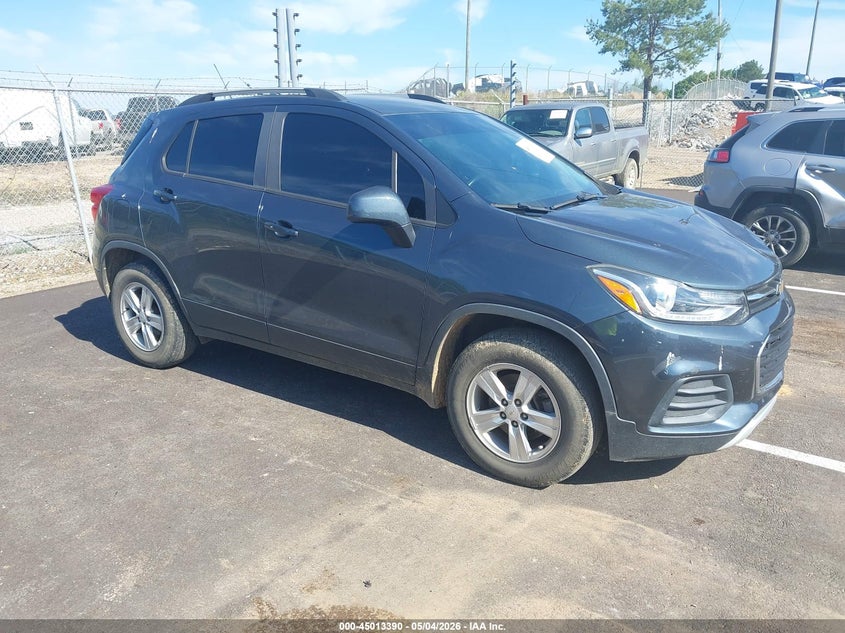 2021 Chevrolet Trax VIN KL7CJPSB0MB342878 IAAI salvage auction — LEFT FRONT, Salvage (Mississippi), sold $2,300 on 2026-07-16 (photo 1)