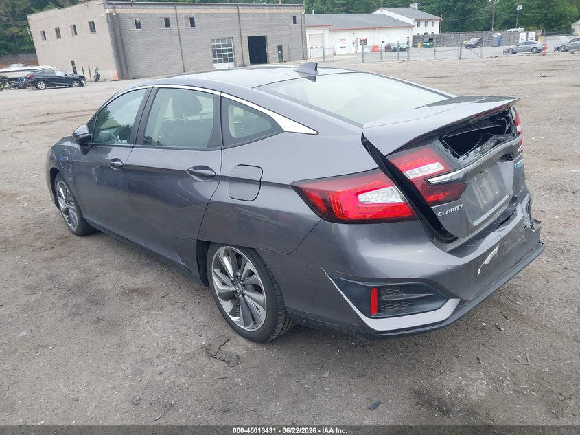 2018 Honda Clarity VIN JHMZC5F14JC021654 IAAI salvage auction — REAR END, Salvage (Massachusetts), sold $6,450 on 2026-07-17 (photo 3)