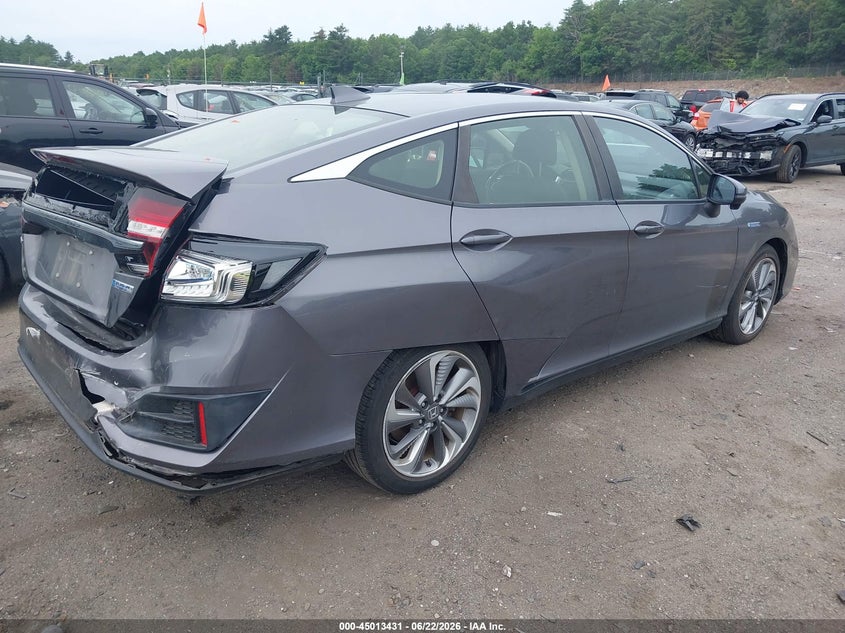 2018 Honda Clarity VIN JHMZC5F14JC021654 IAAI salvage auction — REAR END, Salvage (Massachusetts), sold $6,450 on 2026-07-17 (photo 4)