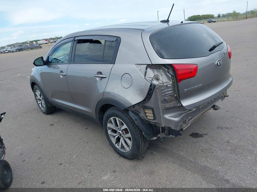2014 Kia Sportage VIN KNDPBCAC0E7641246 IAAI salvage auction — REAR END, Prior Salvage (Minnesota), sold $875 on 2026-07-13 (photo 3)