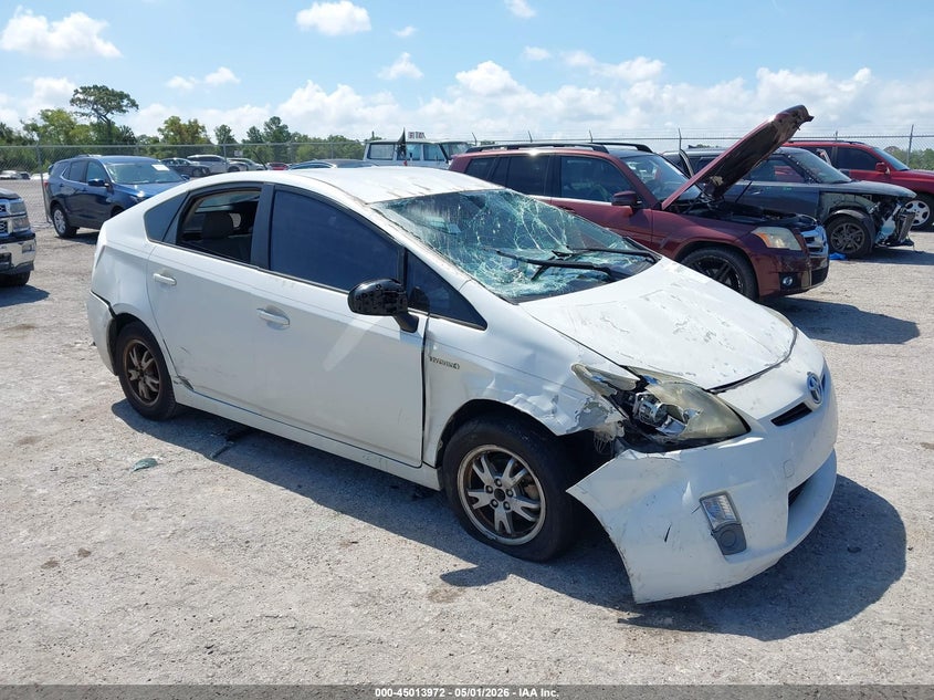 2010 Toyota Prius VIN JTDKN3DU5A0018648 IAAI salvage auction — ROLLOVER, Rebuildable (Florida), sold $575 on 2026-07-09 (photo 1)