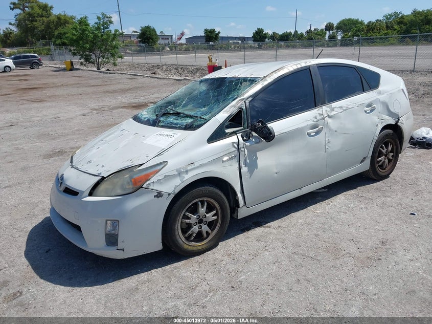 2010 Toyota Prius VIN JTDKN3DU5A0018648 IAAI salvage auction — ROLLOVER, Rebuildable (Florida), sold $575 on 2026-07-09 (photo 2)