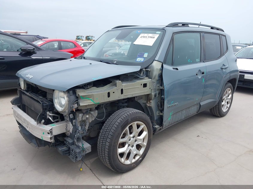 2017 Jeep Renegade VIN ZACCJABB1HPG40237 IAAI salvage auction — FRONT END, Original (Texas), sold $1,200 on 2026-07-21 (photo 2)