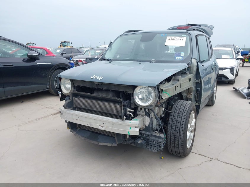 2017 Jeep Renegade VIN ZACCJABB1HPG40237 IAAI salvage auction — FRONT END, Original (Texas), sold $1,200 on 2026-07-21 (photo 6)