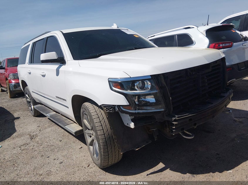 2017 Chevrolet Suburban VIN 1GNSKHKC7HR373169 IAAI salvage auction — FRONT END, Clear (Oklahoma), sold $3,550 on 2026-07-29 (photo 1)
