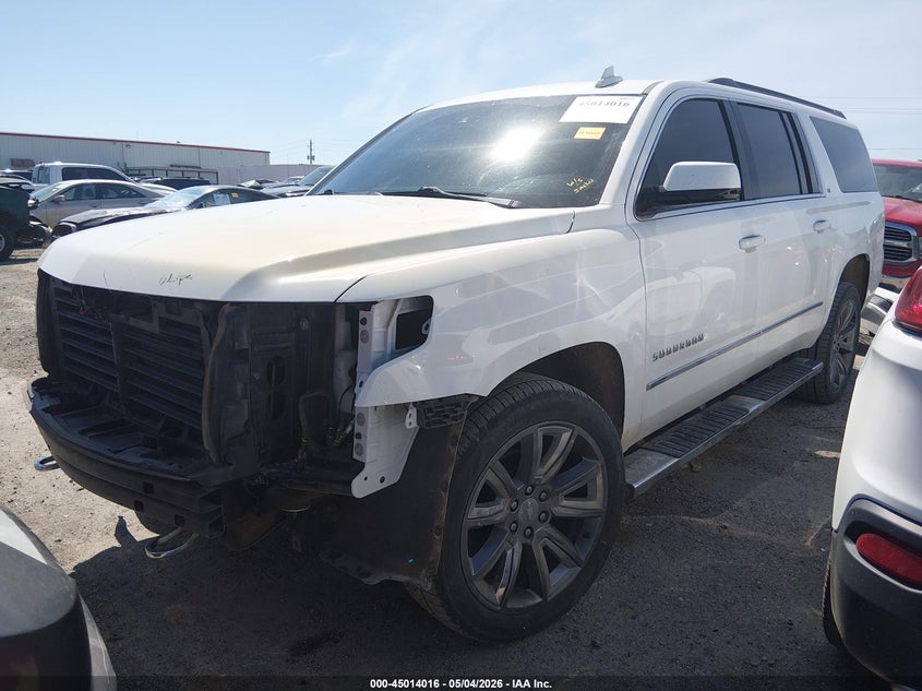 2017 Chevrolet Suburban VIN 1GNSKHKC7HR373169 IAAI salvage auction — FRONT END, Clear (Oklahoma), sold $3,550 on 2026-07-29 (photo 2)