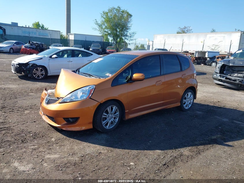 2009 Honda Fit VIN JHMGE88489S025377 IAAI salvage auction — NORMAL WEAR, Salvage (Texas), sold $725 on 2026-07-17 (photo 2)